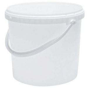 Secchiello latta rotondo cilindrico in plastica per alimenti - 19,5 l - 25 kg miele