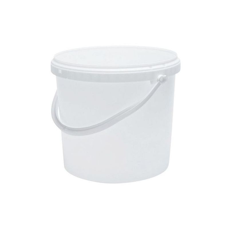 Round cylindrical plastic bucket for food - 19,5 l - 25 kg honey