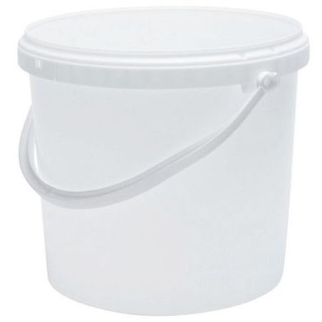 Round cylindrical plastic bucket for food - 19,5 l - 25 kg honey