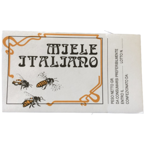 "italian honey" self-adhesive label - pack. 50 pieces