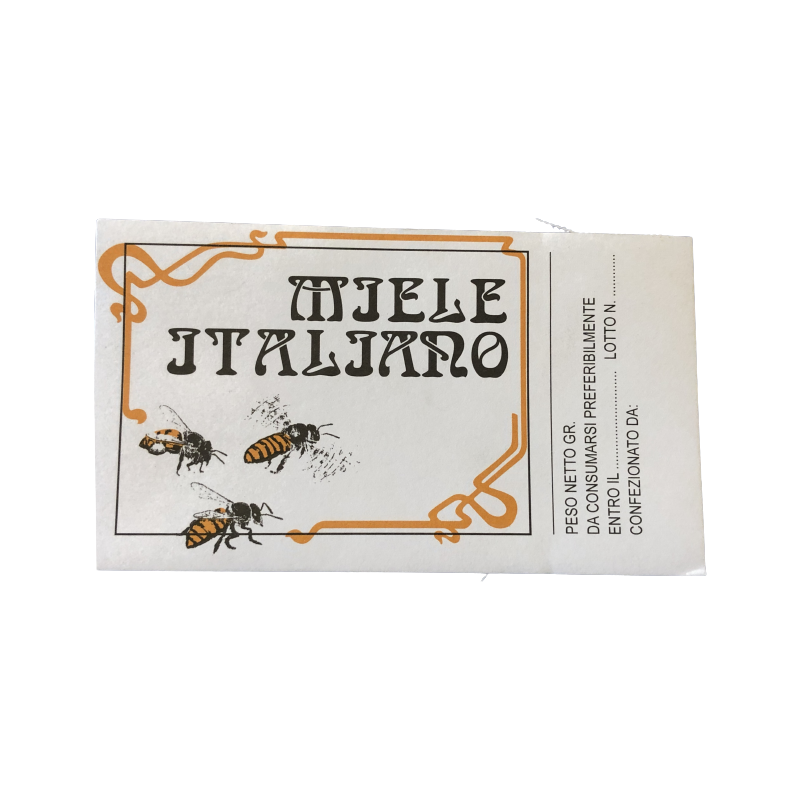 Etichetta autoadesiva "miele italiano" - conf. 50 pezzi
