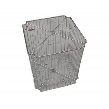 Tangential manual langstroth extractor for 4 frames with stainless steel basket ø 525