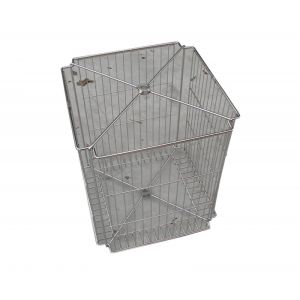 Tangential manual langstroth extractor for 4 frames with stainless steel basket