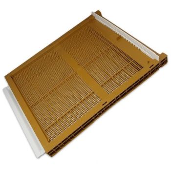 Movable plastic antivarroa bottom (10-frame d.b. beehives)