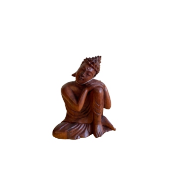 Holzbuddha 20 cm (buddha entspannt sich rechts)