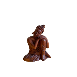 Holzbuddha 20 cm (buddha entspannt sich rechts)