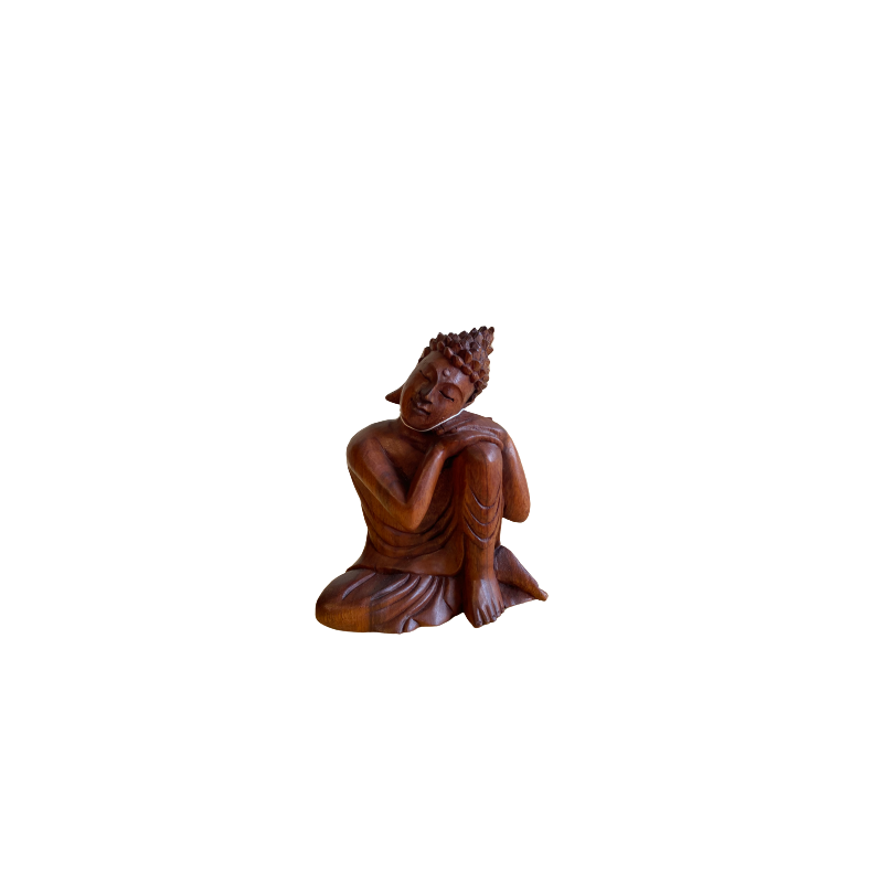 Wooden buddha 20 cm (buddha relax right)