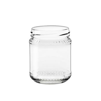 "REGINA" glass JAR for HONEY 250 g - 212 ml - With TWIST-OFF CAPSULE T63