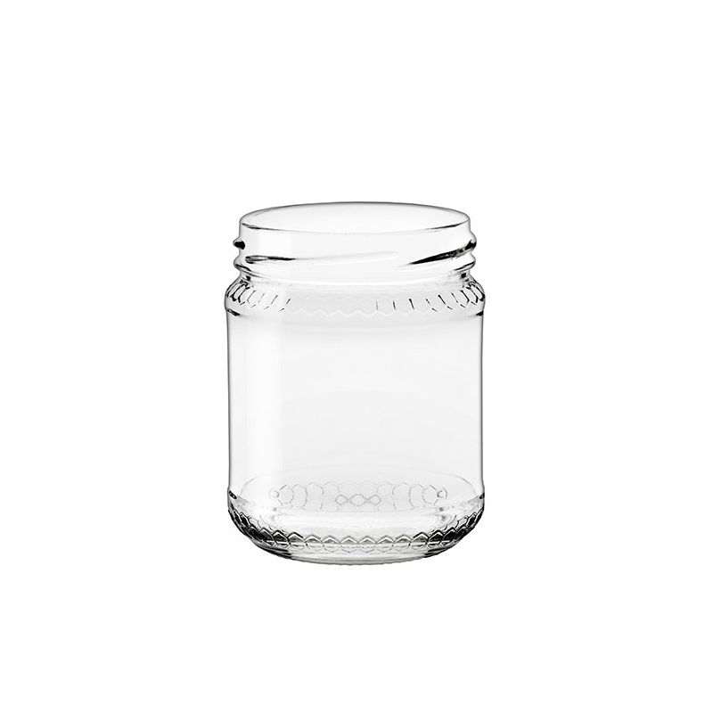 Regina Glasgefäß für Honig 250 g – 212 ml – TO 63 – nur Glas