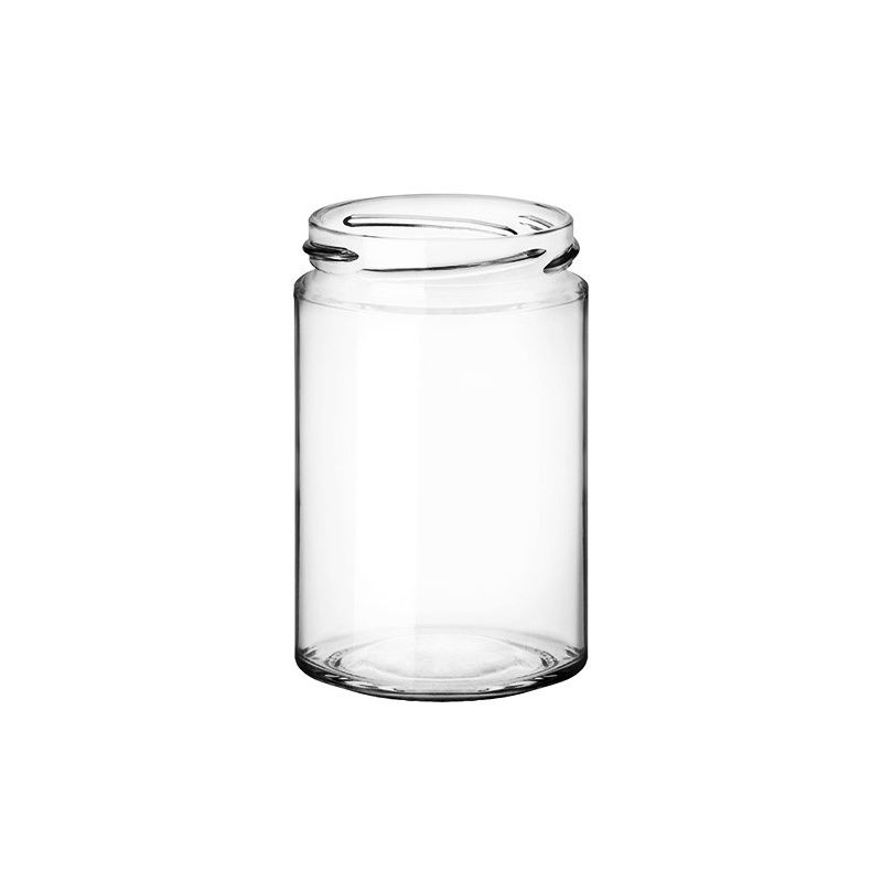 SIMPLY CYLINDRICAL glass JAR 370 ml T70 for HONEY 500 g