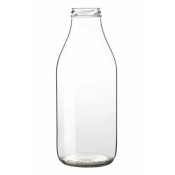 Milk glass bottle 500 ml with twist off cap t43