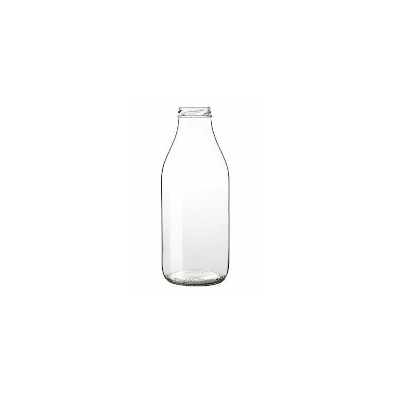 Milk glass bottle 500ml - glass only