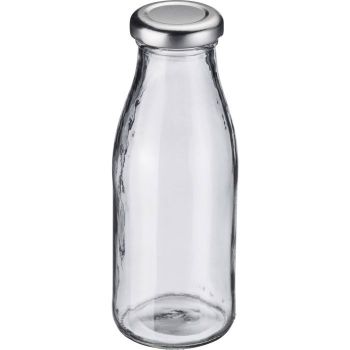MILK GLASS BOTTLE 250 ml with TWIST OFF T43 CAPSULE