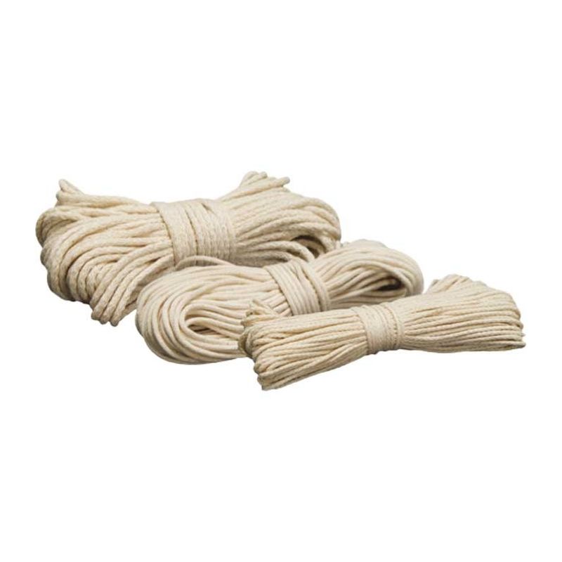 Mèche de bougie en coton blanc, écheveau de 20 mètres Mèche de bougie en coton blanc, écheveau de 20 mètres