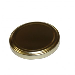 Tarro de cristal cilíndrico simple 212 ml t70 para miel 250 g - oro