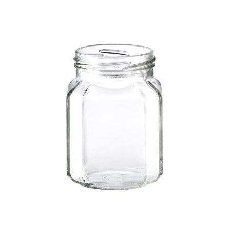 Gourmet square glass vase 212 ml with twist-off capsule t53