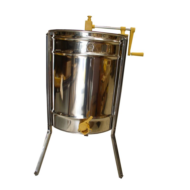DADANT RADIAL HONEY EXTRACTOR, MANUAL DRIVE for 12 super frames, STAINLESS BASKET