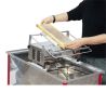 Benchtop electric uncapping machine with horizontal vibrating blade