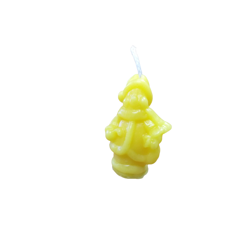 Schneemann bienenwachskerze