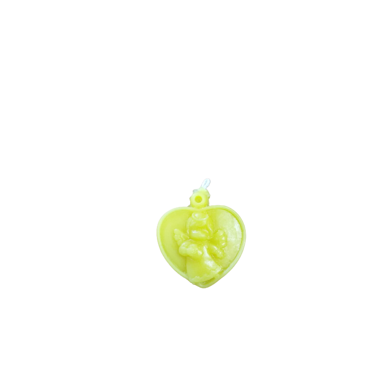 Kerzenanhänger engel aus bienenwachs auf herz