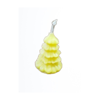 Vela de cera de abeja árbol de navidad