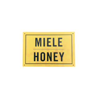 Honey sale sign