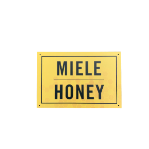 Insegna "miele-honey"