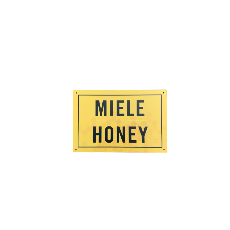 Schild "Miele – Honey"