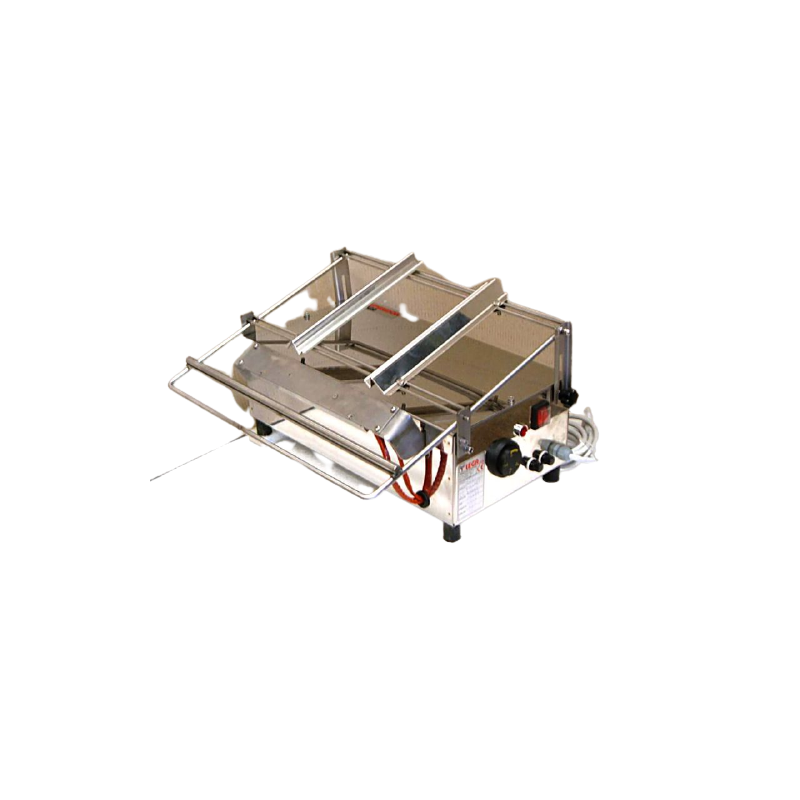 Benchtop electric uncapping machine with horizontal vibrating blade