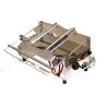 Benchtop electric uncapping machine with horizontal vibrating blade