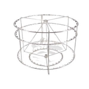 Stainless steel basket for radial honey extractor for 27 frames d.b. super box/3 nests or 15 langstroth honeycombs
