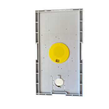 Plastic bee escape on tablet for d.b. 6-frame beehive