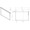 Self-spacing d.b. hoffman nesting frame with wire
