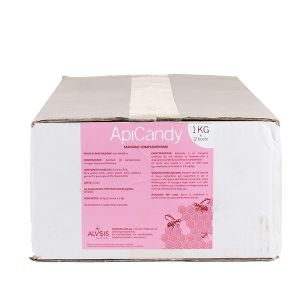 Mangime complementare per api "apicandy" - pacco da 12 confez. da 1 kg