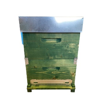 Beehive langstroth 10 frames with fixed bottom complete with honey super and frames