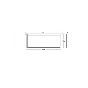 Halber Honigraum für 10-Waben-Langstroth-Beute mit 9 Rähmchen