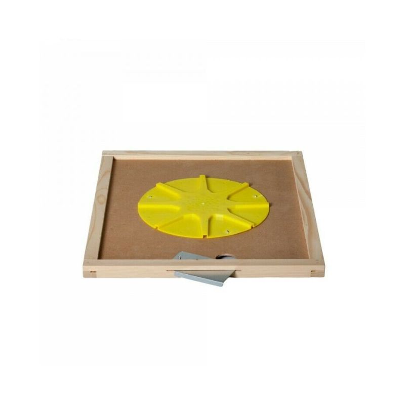 Bienenflucht auf Platte für 10-Waben-Dadant-Beute mit 8-Wege-Scheibe