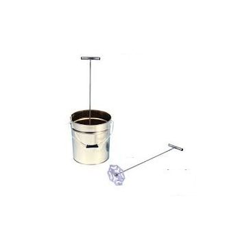 Stainless steel manual honey stirrer