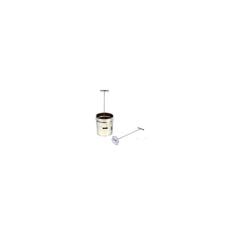 Stainless steel manual honey stirrer