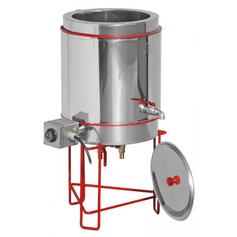 Electric double wall melter for wax 25 l