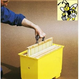 Frame grip for beekeeping in stainless steel