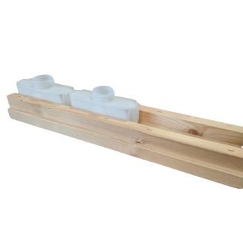 Wooden stand for formic acid bottles
