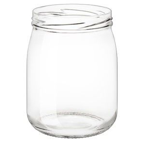 Vaso in vetro orto 580 ml con capsula twist-off TO 82