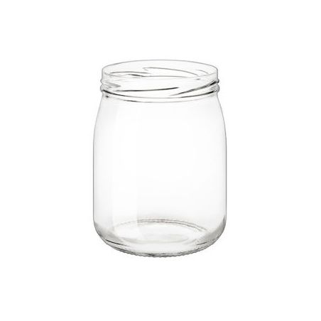 Vaso in vetro orto 580 ml con capsula twist-off TO 82