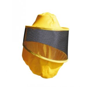 Round mask for beekeeper with cap with axillary elastics