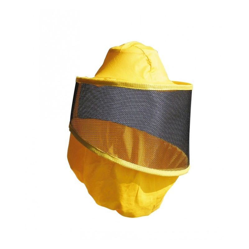 Round mask for beekeeper with cap with axillary elastics