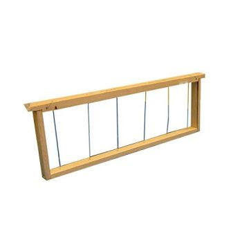 Langstroth frame for 1/2 honey super with wire