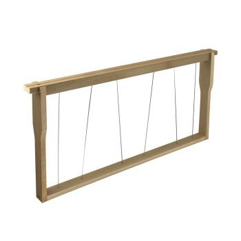 Self-spacing langstroth hoffman frame