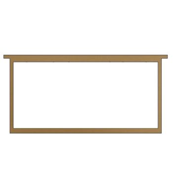 Marco langstroth para nido y alza perforada