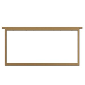 Langstroth-Rahmen für Brut- und Honigraum mit Durchbruch (gebohrt)